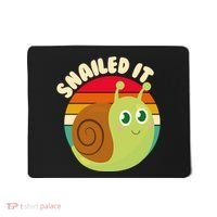 Cute Retro Snailed It Mousepad thumb 0