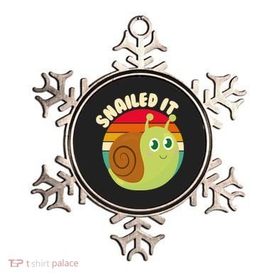 Cute Retro Snailed It Ornament