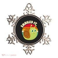 Cute Retro Snailed It Ornament thumb 0