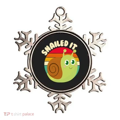Cute Retro Snailed It Ornament