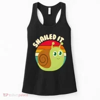 Cute Retro Snailed It Women's Tank Top thumb 0