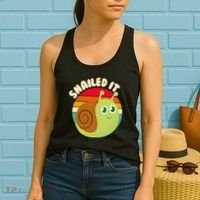 Cute Retro Snailed It Women's Tank Top thumb 2