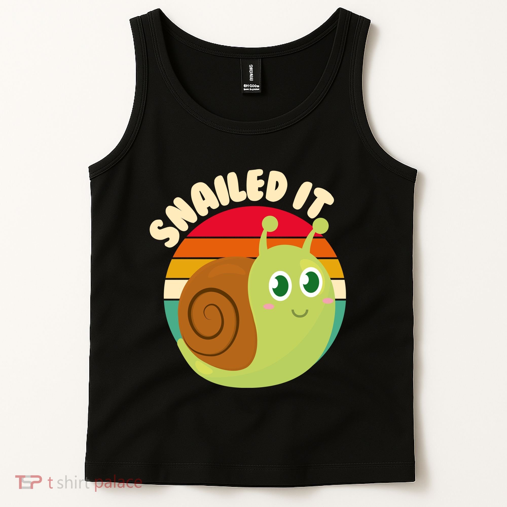 Cute Retro Snailed It Tank Top