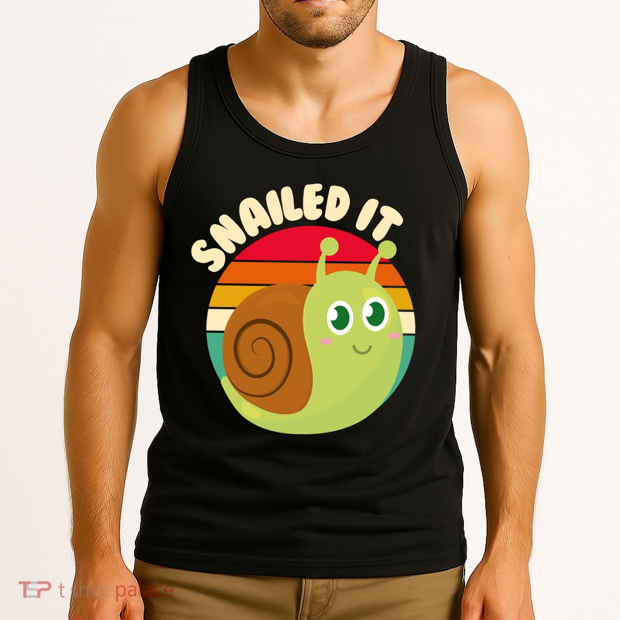 Cute Retro Snailed It Tank Top
