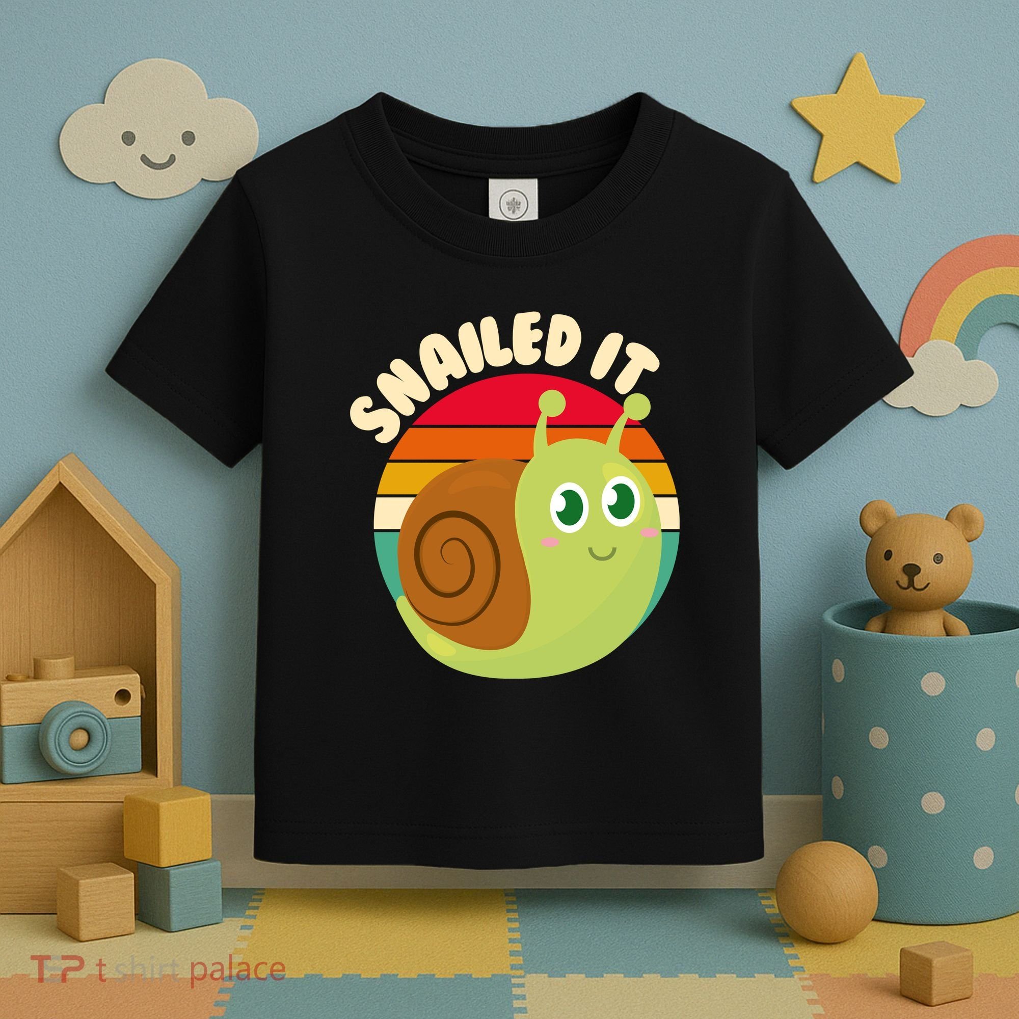 Cute Retro Snailed It Toddler T-Shirt