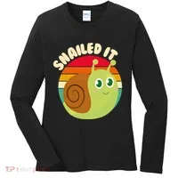 Cute Retro Snailed It Women's Long Sleeve Shirt thumb 0