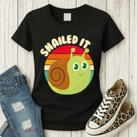 Cute Retro Snailed It Women's T-Shirt thumb 3