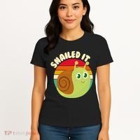 Cute Retro Snailed It Women's T-Shirt thumb 4