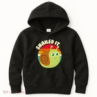 Cute Retro Snailed It Kids Hoodie thumb 0