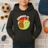 Cute Retro Snailed It Kids Hoodie thumb 2