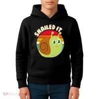 Cute Retro Snailed It Kids Hoodie thumb 4