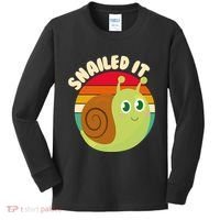 Cute Retro Snailed It Kids Long Sleeve Shirt thumb 0