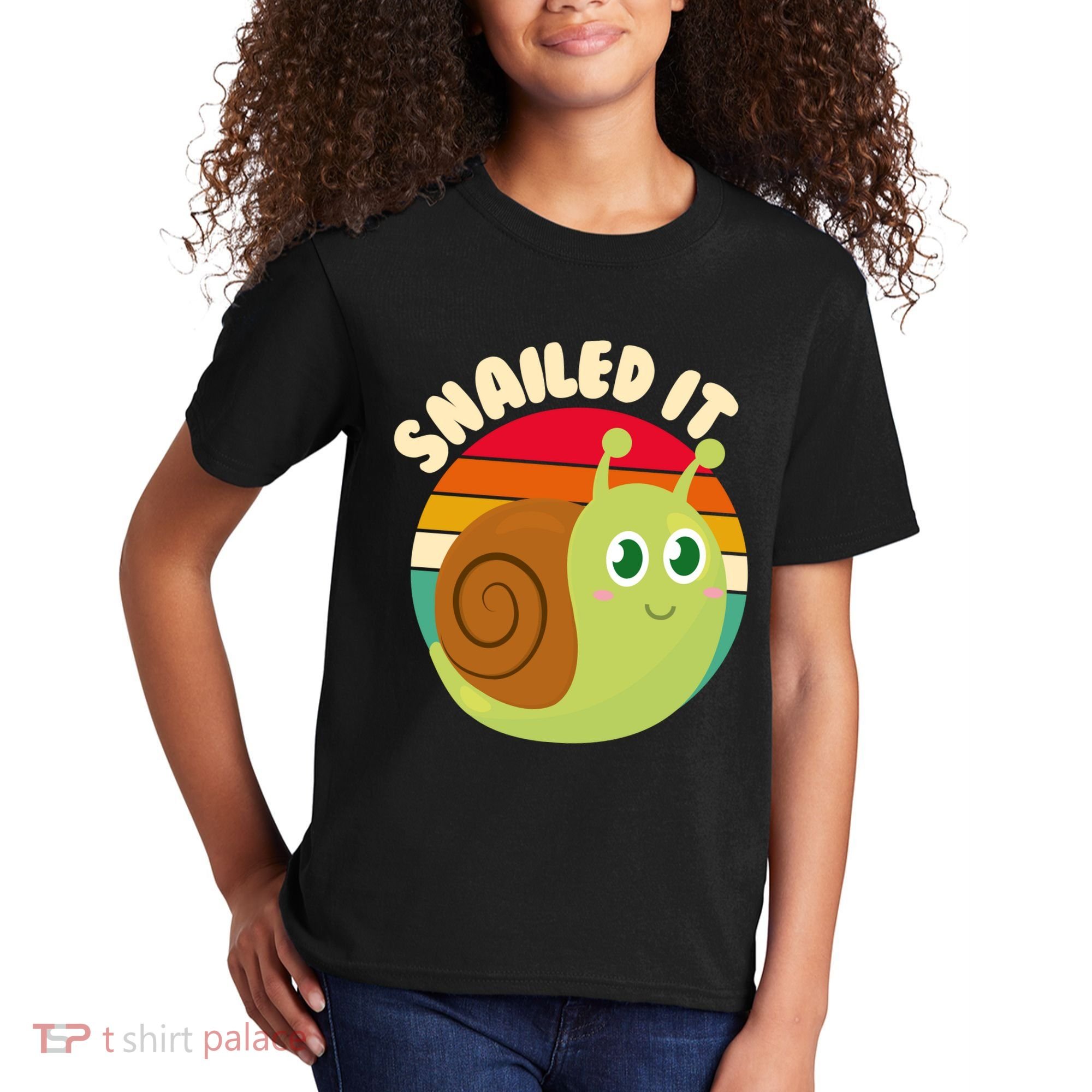 Cute Retro Snailed It Kids T-Shirt