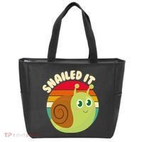 Cute Retro Snailed It Tote Bag thumb 0