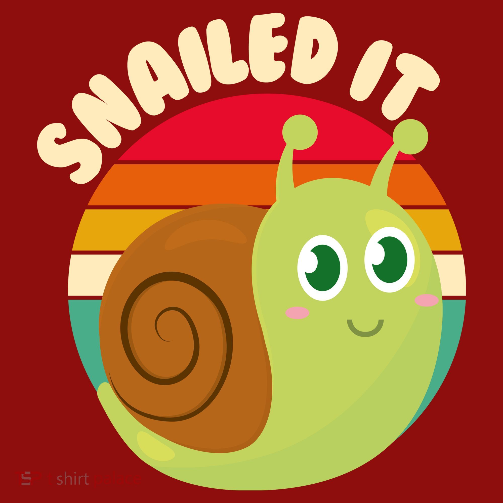 Cute Retro Snailed It Long Sleeve Shirt