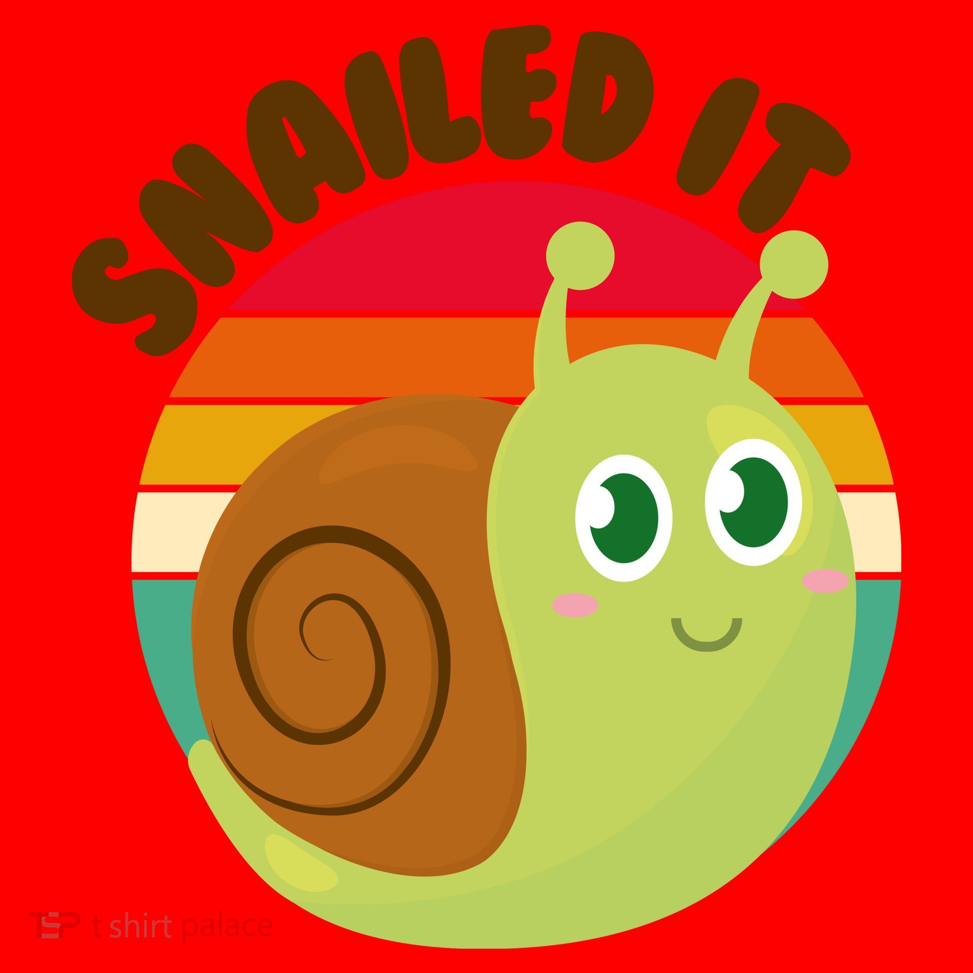 Cute Retro Snailed It Santa Hat