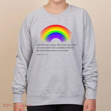 Christian Rainbow Scripture Women's Sweatshirt