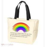Christian Rainbow Scripture Tote Bag thumb 3