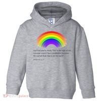 Christian Rainbow Scripture Toddler Hoodie thumb 0