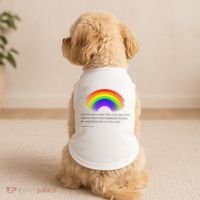 Christian Rainbow Scripture Doggie Tank thumb 2