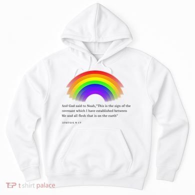 Christian Rainbow Scripture Hoodie