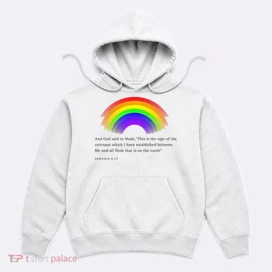 Christian Rainbow Scripture Hoodie