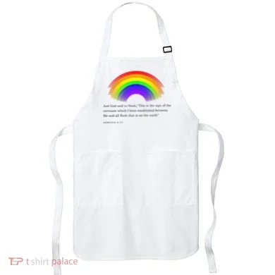 Christian Rainbow Scripture Apron