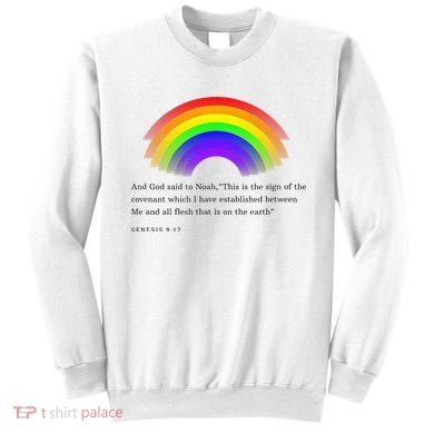 Christian Rainbow Scripture Sweatshirt