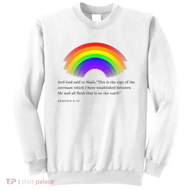 Christian Rainbow Scripture Sweatshirt