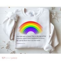 Christian Rainbow Scripture Sweatshirt thumb 2