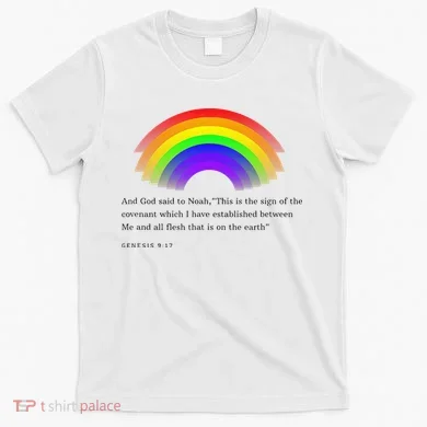 Christian Rainbow Scripture T-Shirt