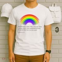 Christian Rainbow Scripture T-Shirt thumb 6