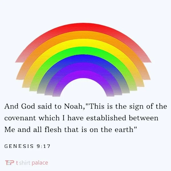 Christian Rainbow Scripture T-Shirt