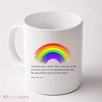 Christian Rainbow Scripture Coffee Mug thumb 0