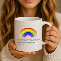 Christian Rainbow Scripture Coffee Mug thumb 3