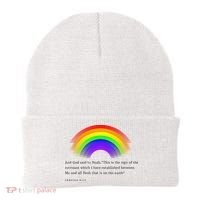 Christian Rainbow Scripture Beanie thumb 0