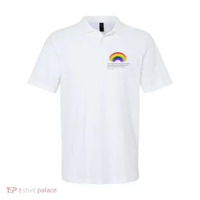 Christian Rainbow Scripture Polo