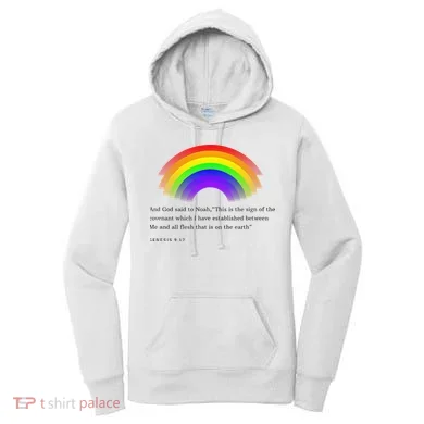 Christian Rainbow Scripture Women's Hoodie