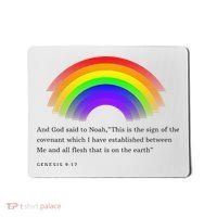 Christian Rainbow Scripture Mousepad thumb 0