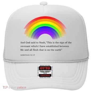 Christian Rainbow Scripture Hat