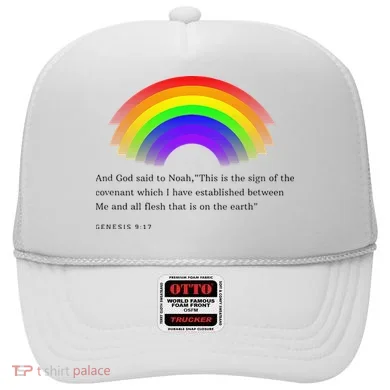 Christian Rainbow Scripture Hat