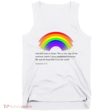 Christian Rainbow Scripture Tank Top