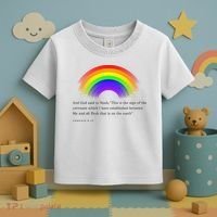 Christian Rainbow Scripture Toddler T-Shirt thumb 3