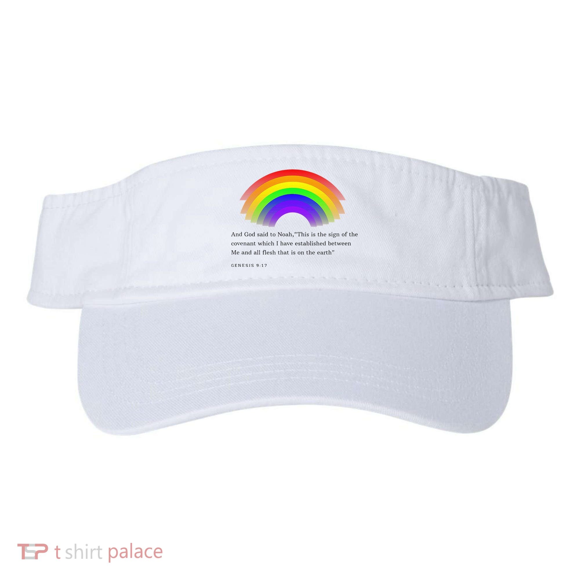 Christian Rainbow Scripture Visor
