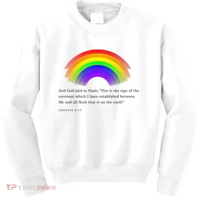 Christian Rainbow Scripture Kids Sweatshirt