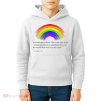 Christian Rainbow Scripture Kids Hoodie thumb 4