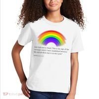 Christian Rainbow Scripture Kids T-Shirt thumb 2