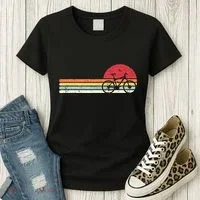 Cycling . Retro Style For Cyclist Women's T-Shirt thumb 3