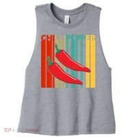 Chillipepper Retro Sunset Women's Racerback Cropped Tank thumb 0
