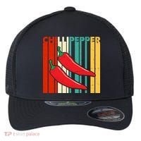 Chillipepper Retro Sunset Flexfit Unipanel Trucker Cap thumb 0